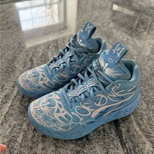 PUMA LAMELO MB.04 LaFrance Team Light blue 310903-01 Sz 1c Basketball Shoes